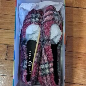 Katy Perry Collections Multicolor Faux Fur Flats 8.5 New In Box